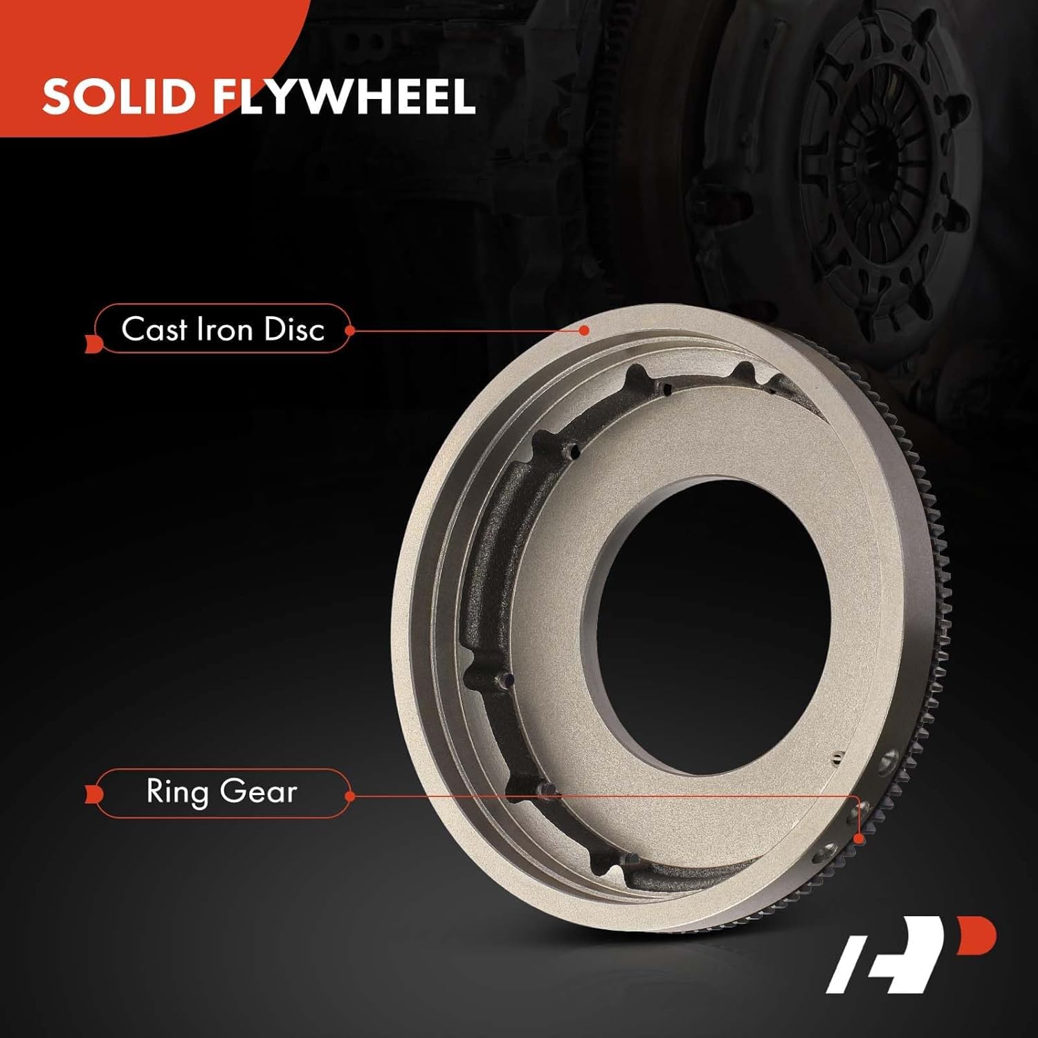 A-Premium Clutch Flywheel Compatible with Volkswagen Jetta 1994-1999, Golf 1994-1998, Cabrio 1995-2002, 2.0L, Manual Trans., 125 Teeth, Replace# 027105271P