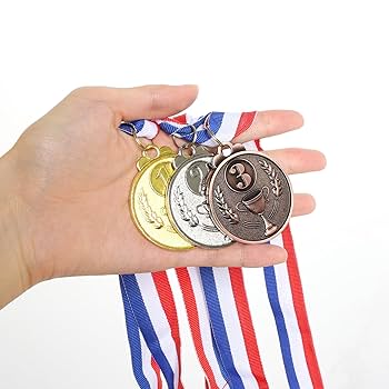 Amazon | Haakong 1位 2位 3位 メダル ゴールド シルバー