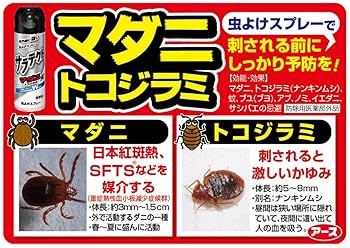 Amazon.co.jp: サラテクト マダニ・トコジラミ用 虫よけスプレー