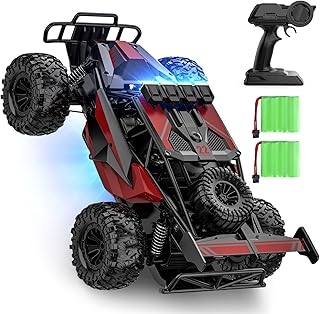 BLUEJAY Remote Control Car, 2.4GHz High Speed 33KM/H RC Cars Toys, 1:12 Monster RC Truck Off Road with LED Headlight and Rechargeable Battery Gifts for Adults Boys 8-12