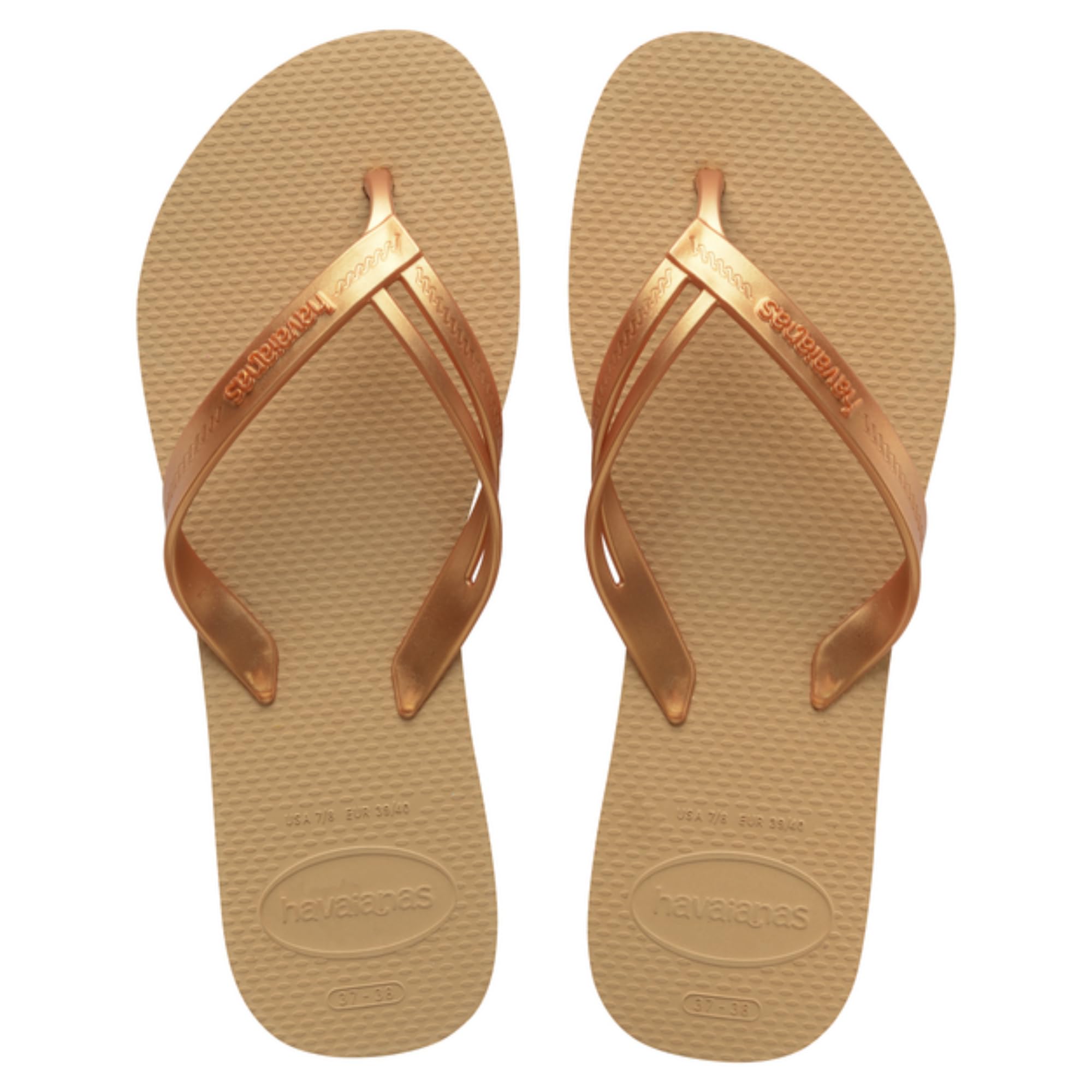 Havaianas Elegance Women FlipFlop Golden 6.5/7 UK