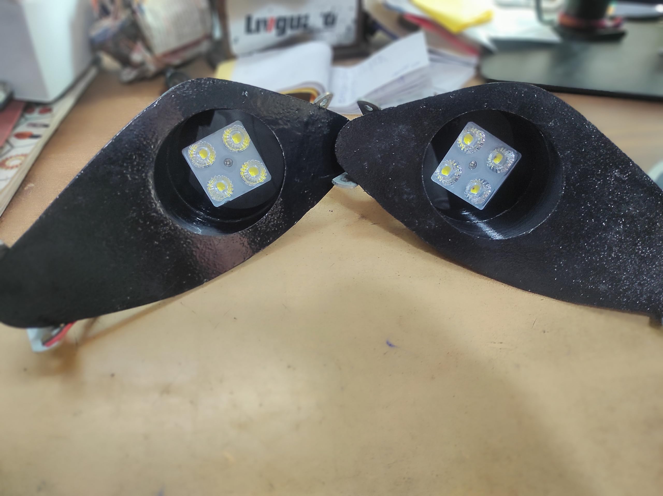 Hare krishna auto wirring Fog light 4 led i-10 pandadi-image-43