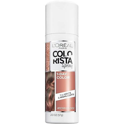 L'Oreal Paris Color para pelo colorista, espray de un día, Dorado rosado