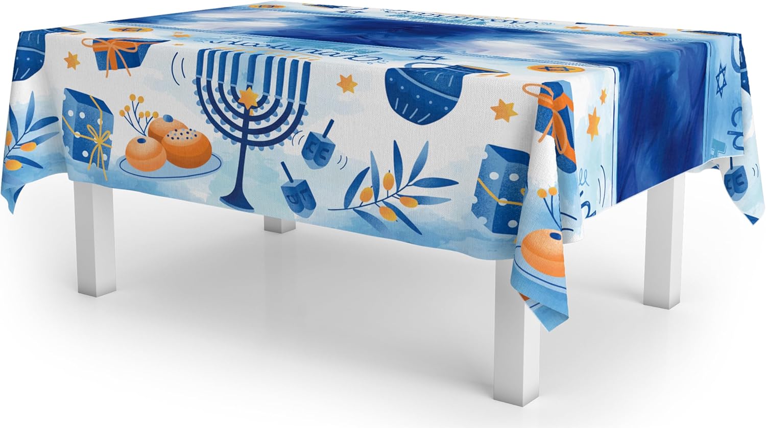 Izzy 'n' Dizzy Hanukkah Tablecloth Plastic Hanukkah Paper