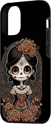 Miniatura 2 de Funda para iPhone 1212 Pro Chibi La Calavera Catrina con diseño de muñeca Dia De Los Muertos