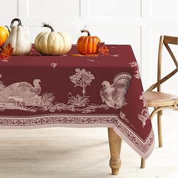 Bnejvif Thanksgiving Tablecloth Fall Tablecloth Rectangular Leaves Autumn Tablecloths Waterproof Thankgiving Decorations Printed Fall Table Cloth for Rectangular Tables 60 X 120 Inches