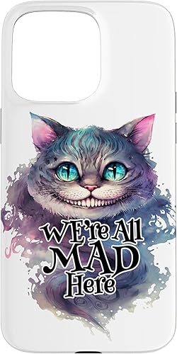 Miniatura 30 de Funda para iPhone 12/12 Pro Cheshire Cat We're All MAD Here Alicia in Wonderland Quote