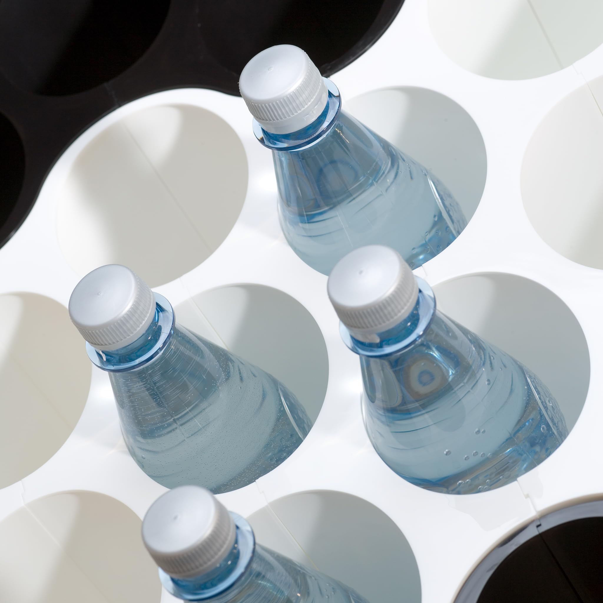 koziol etagère à bouteilles Set-Up, thermoplastique, Blanc, 23 x 35,3 x 36,4 cm