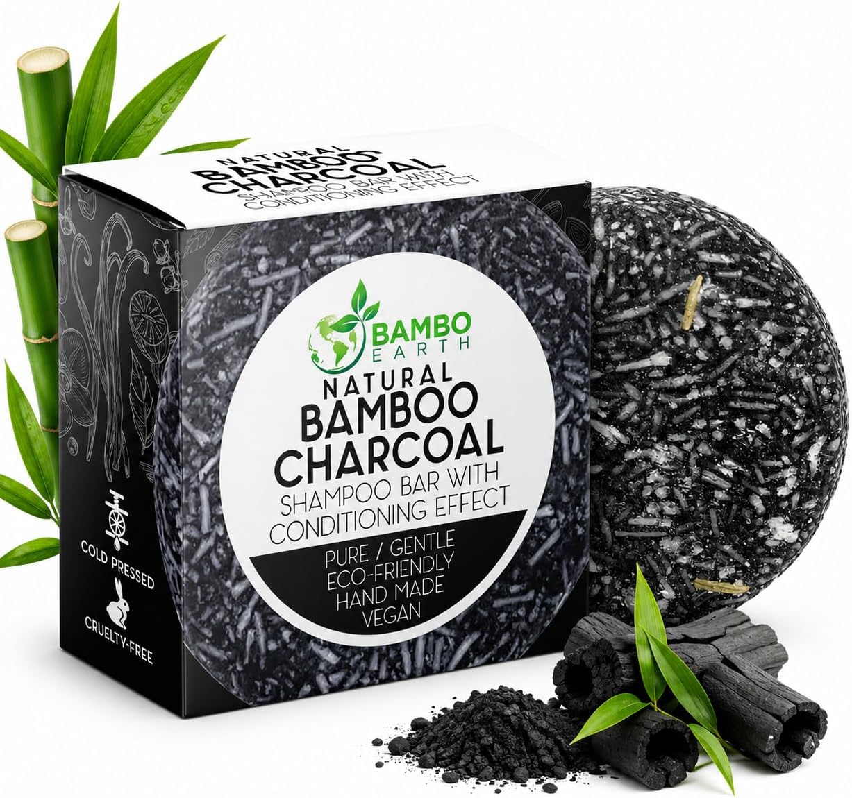 Solid Shampoo Bar And Conditioner Effect Hair Soap   Natural Shampoo Bars For Hair w/Based Essential Oils