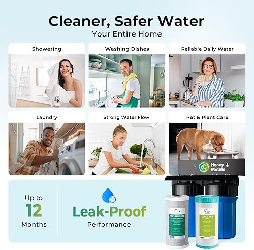 Miniatura 6 de iSpring Sistema de filtro de agua para toda la casa de PFAS y metales pesados, probado por SGS para reducir el 99% de PFAS, filtración de 2 etapas