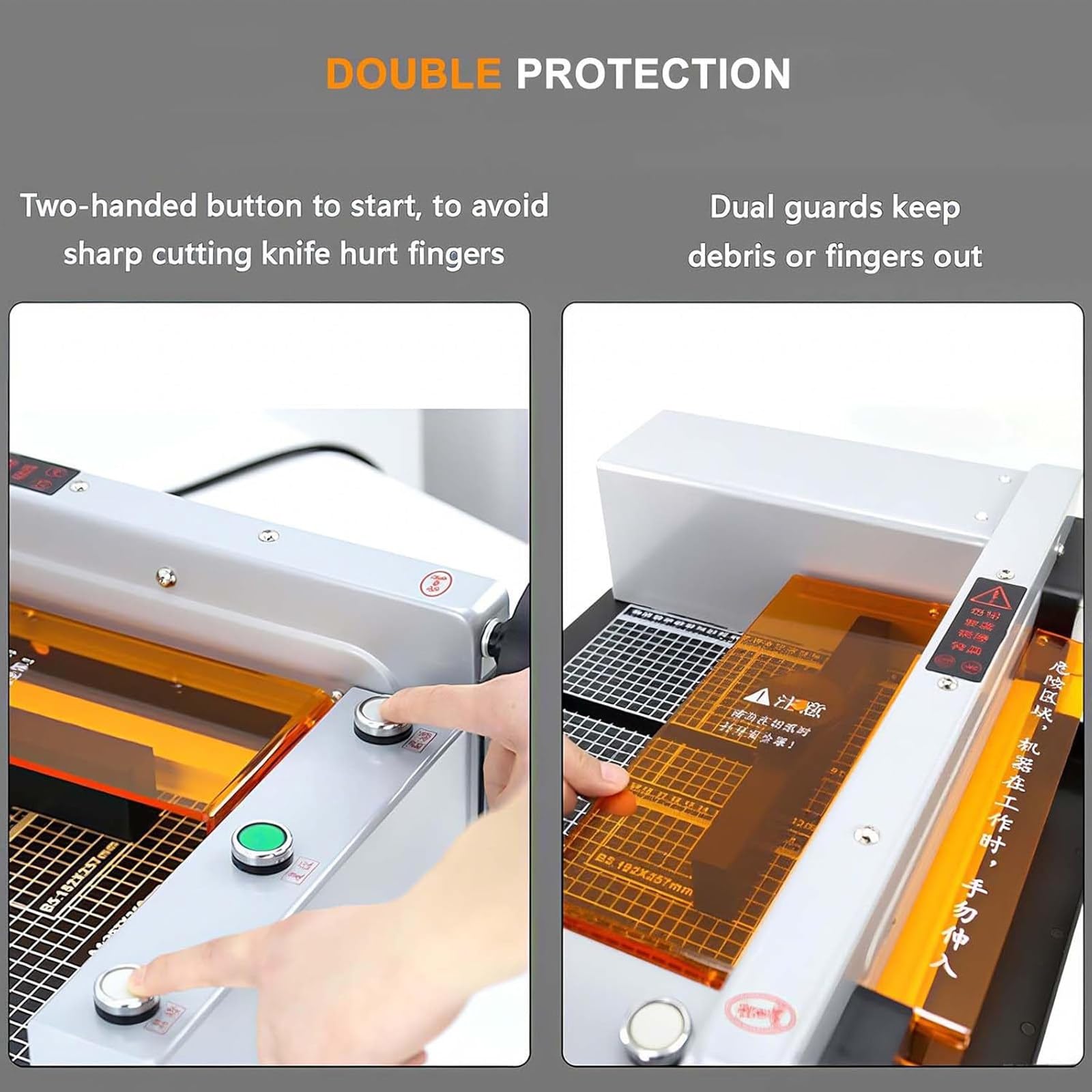 Elektryczny frez do papieru, A4 Heavy Duty Guillotine Paper Trimmer, 40mm grubości cięcia, z liniami siatki do kart kartonowych Skóra, biuro szkoła domowa