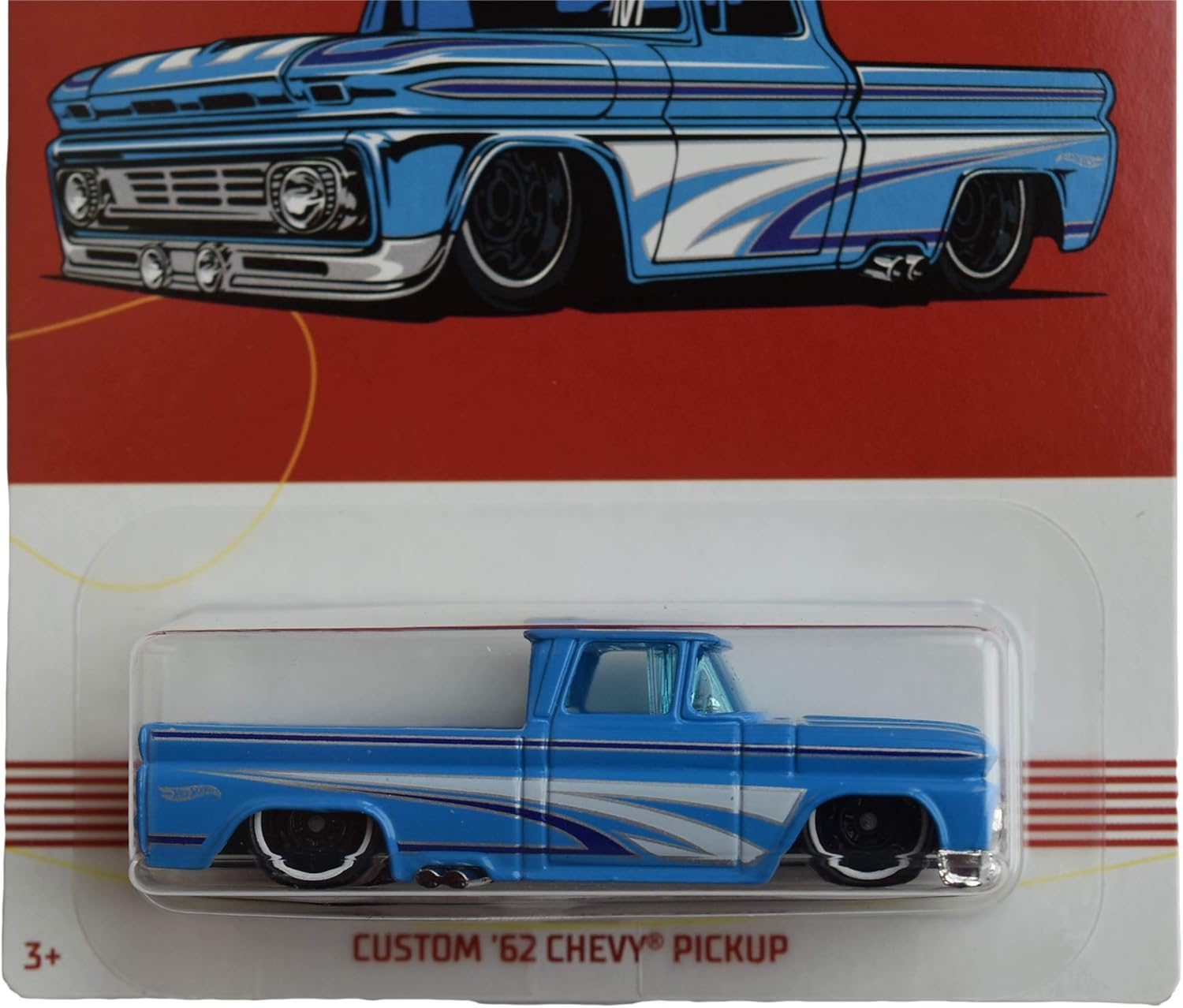 Hot Wheels Blue Custom '62 Chevy Pickup 7/10
