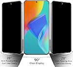 2 Pack Privacy Screen Protector for Samsung Galaxy S25 FE with 2 Pack Camera Lens Protector, Anti Spy Private Tempered Glass, Anti Scratch, Bubble Free