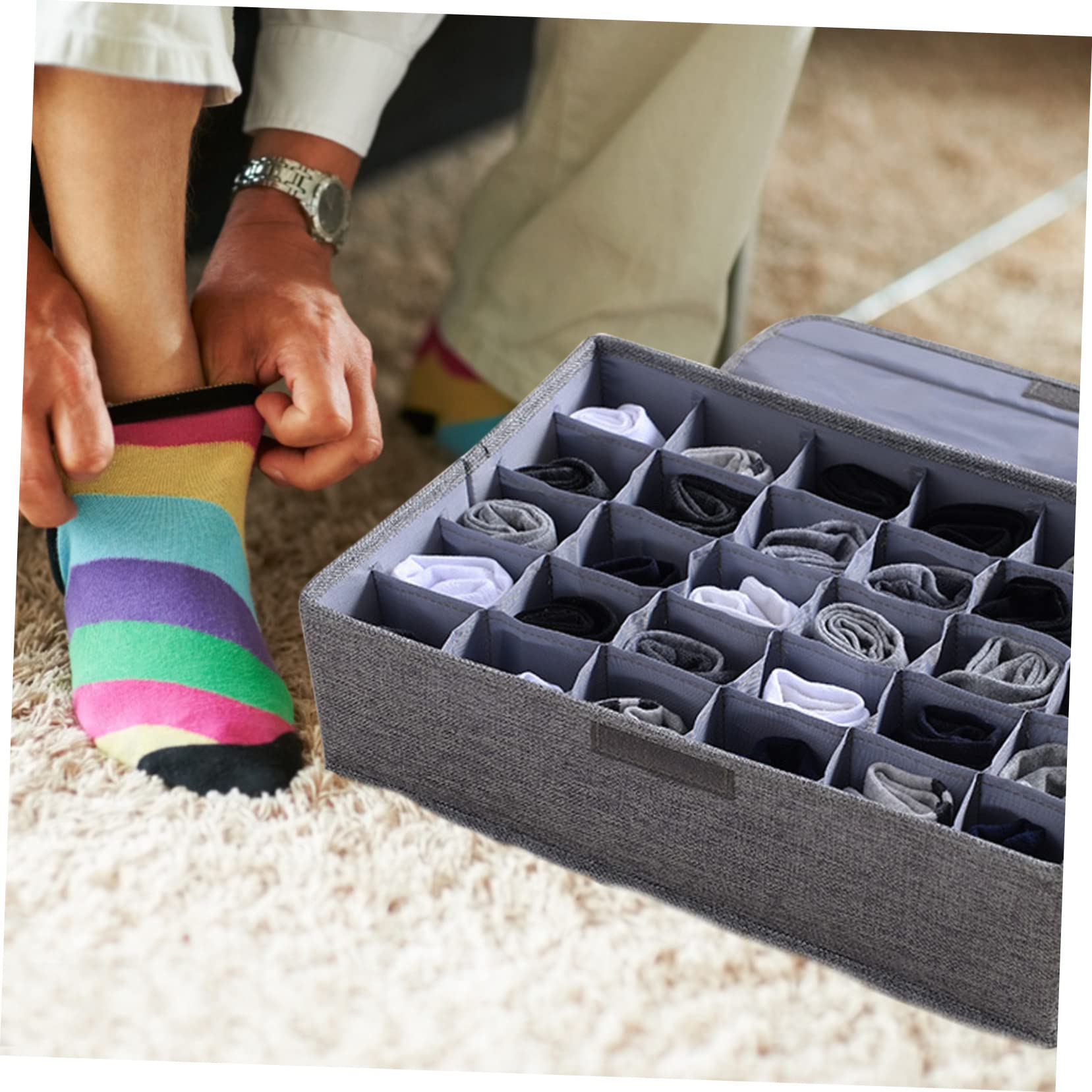 MAGICLULU Scatola Organizer per Cassetti Coperchio 30 Scomparti e Pp