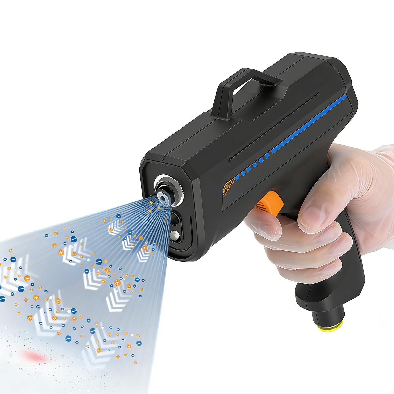 Pistolas de Aire antiestático, balanceador iónico de Descarga estática, Pistola antiestática portátil, con luz de detección de Polvo y Alarma de anomalías EconomyType