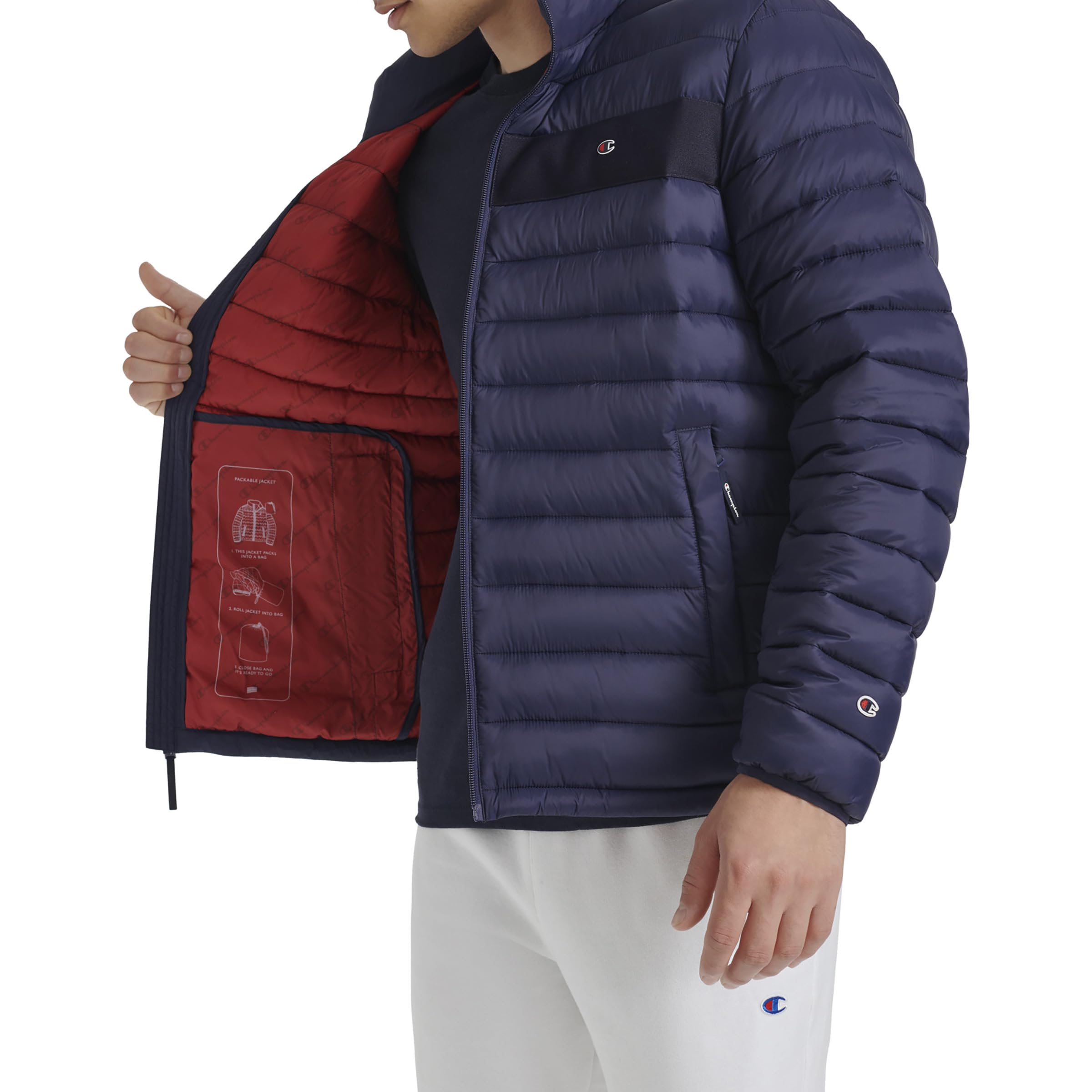 Champion Lightweight Packable Puffer Jacket Giacca Uomo