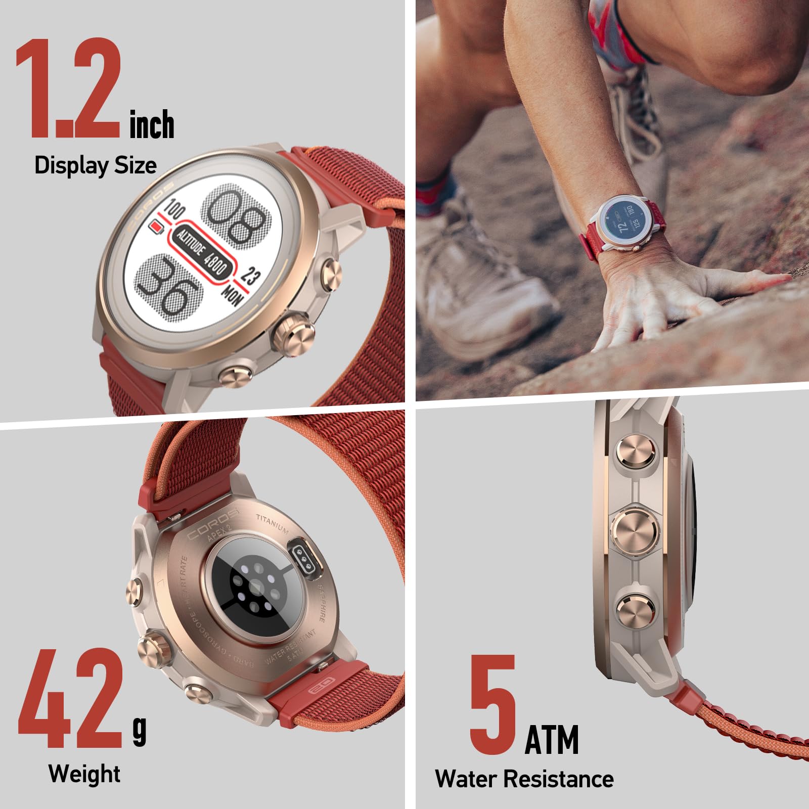 Amazon.com: COROS APEX 2 Series Outdoor GPS Watch, 1.2