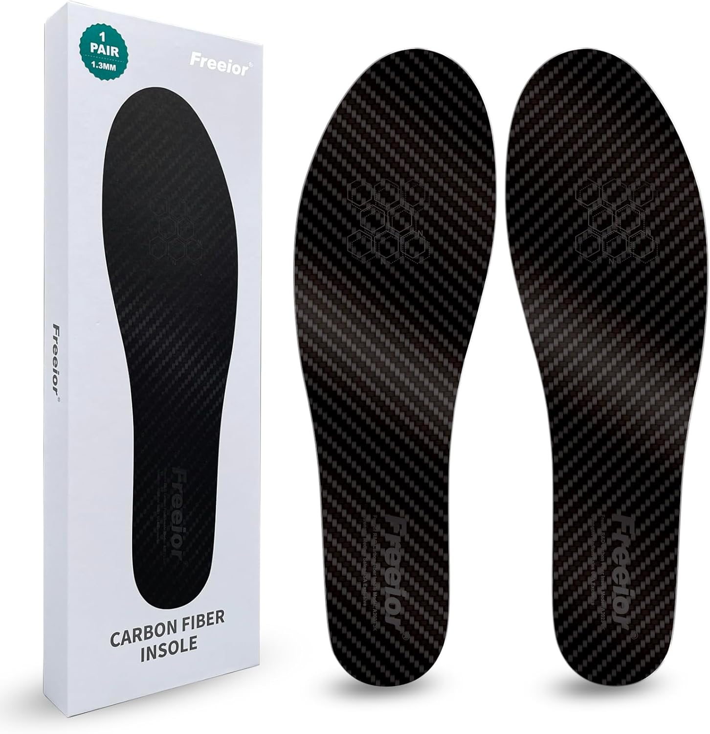Freeior Carbon Fiber Insole for Pain Relief of Turf Toe, Hallux Rigidus and Limitus