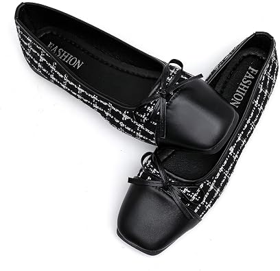 MEMON Women's Flats/Women Fashion Bowknot Flats/Ballet Flats for Women/Comfort Light Weight Slip-On Dress Shoes