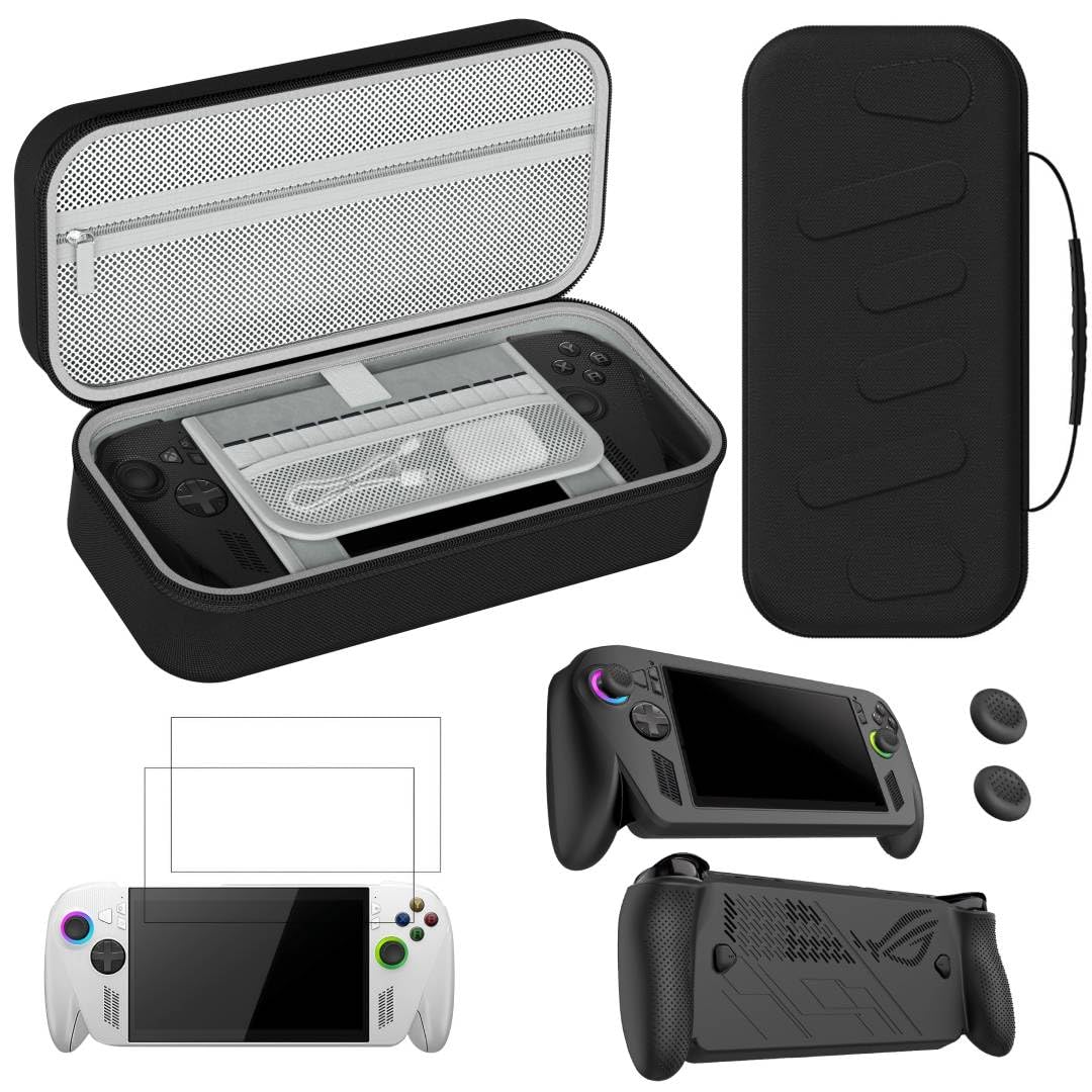 3 in 1 Accessories Kit for ROG XBOX Ally X Ally - Portable Travel Handheld Case Hard Carrying