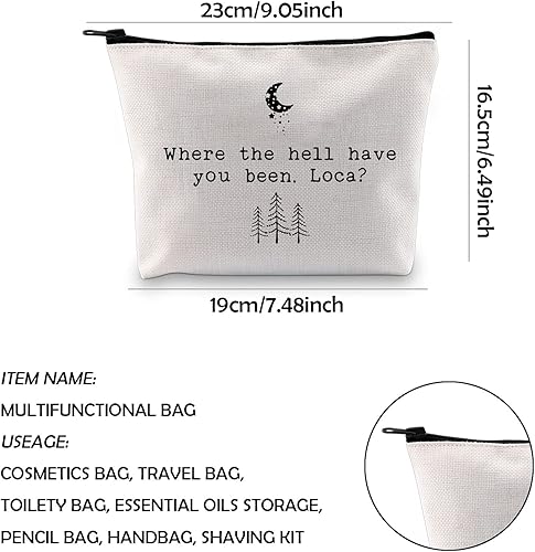 Miniatura 2 de WCGXKO Jacob Inspired Bella Where The Hell Have You Been Loca - Bolsa de maquillaje con cremallera, Sido Loca