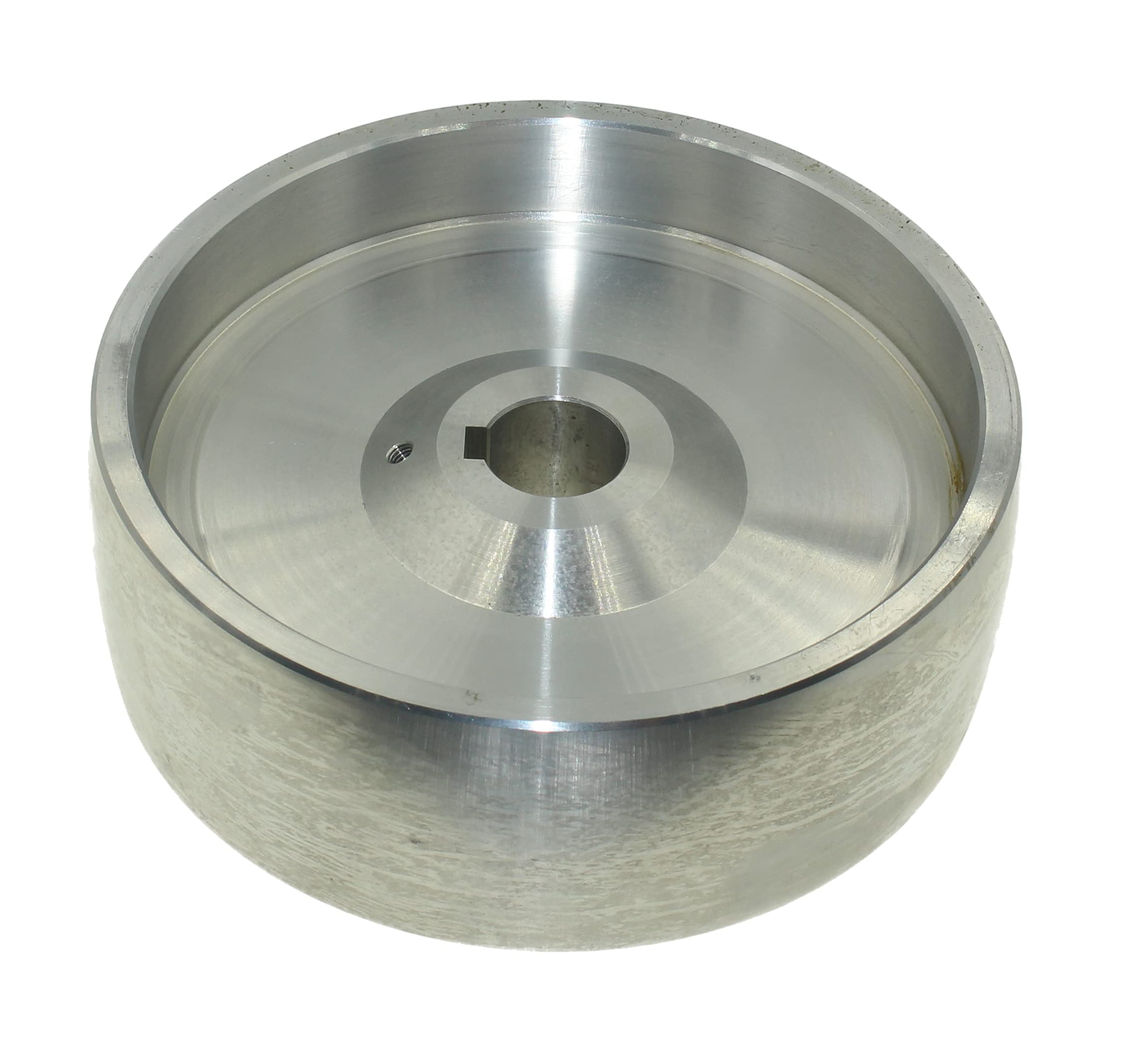 (Drive 158 – 24) Rueda de transmisión de correa mecanizada CNC para afilador de cuchillos, 158 mm de diámetro, 55 mm de ancho con orificio de 24 mm