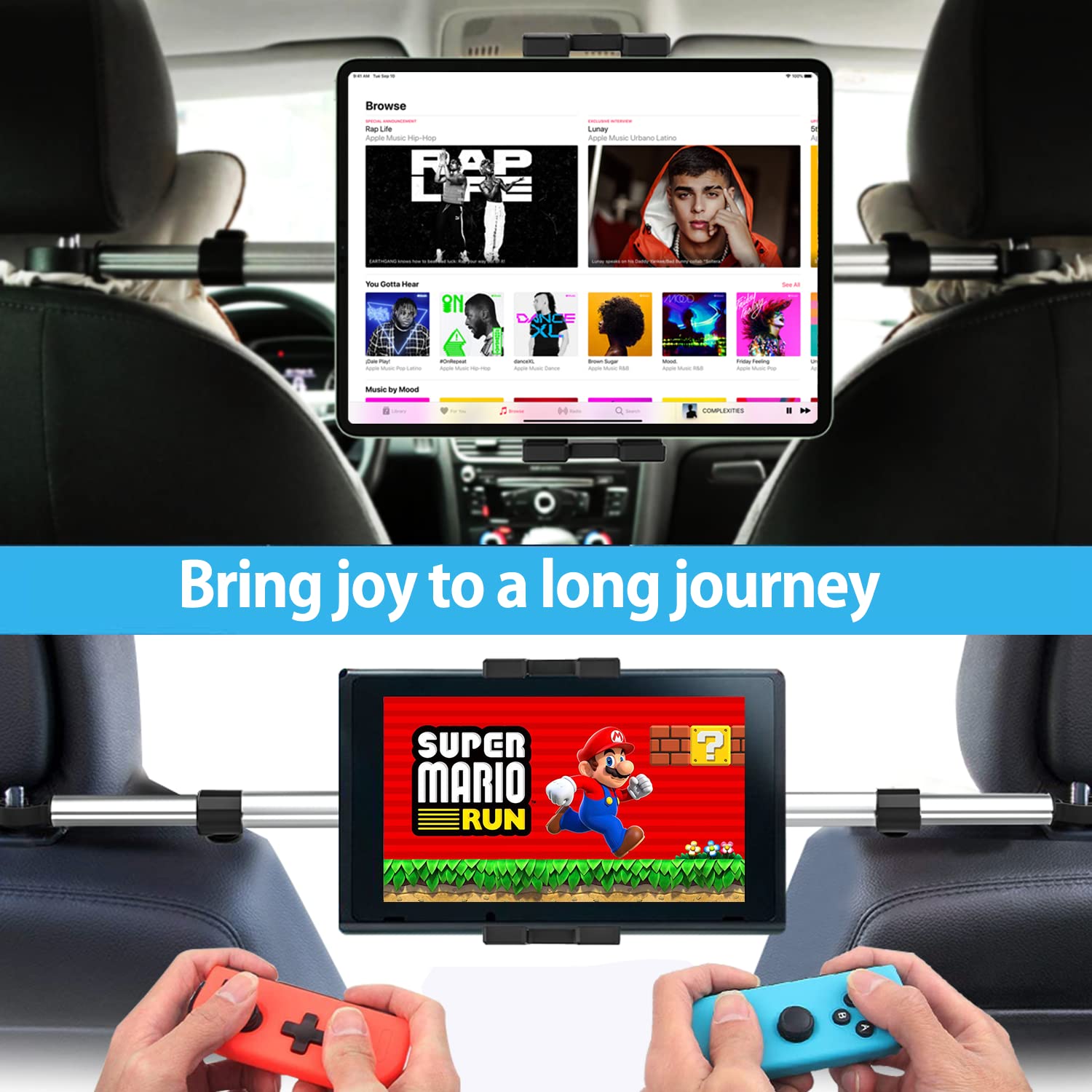 Woleyi Support Tablette Grille Aération Voiture, Porte Tablet Voiture Ventilation [Ultra Stable