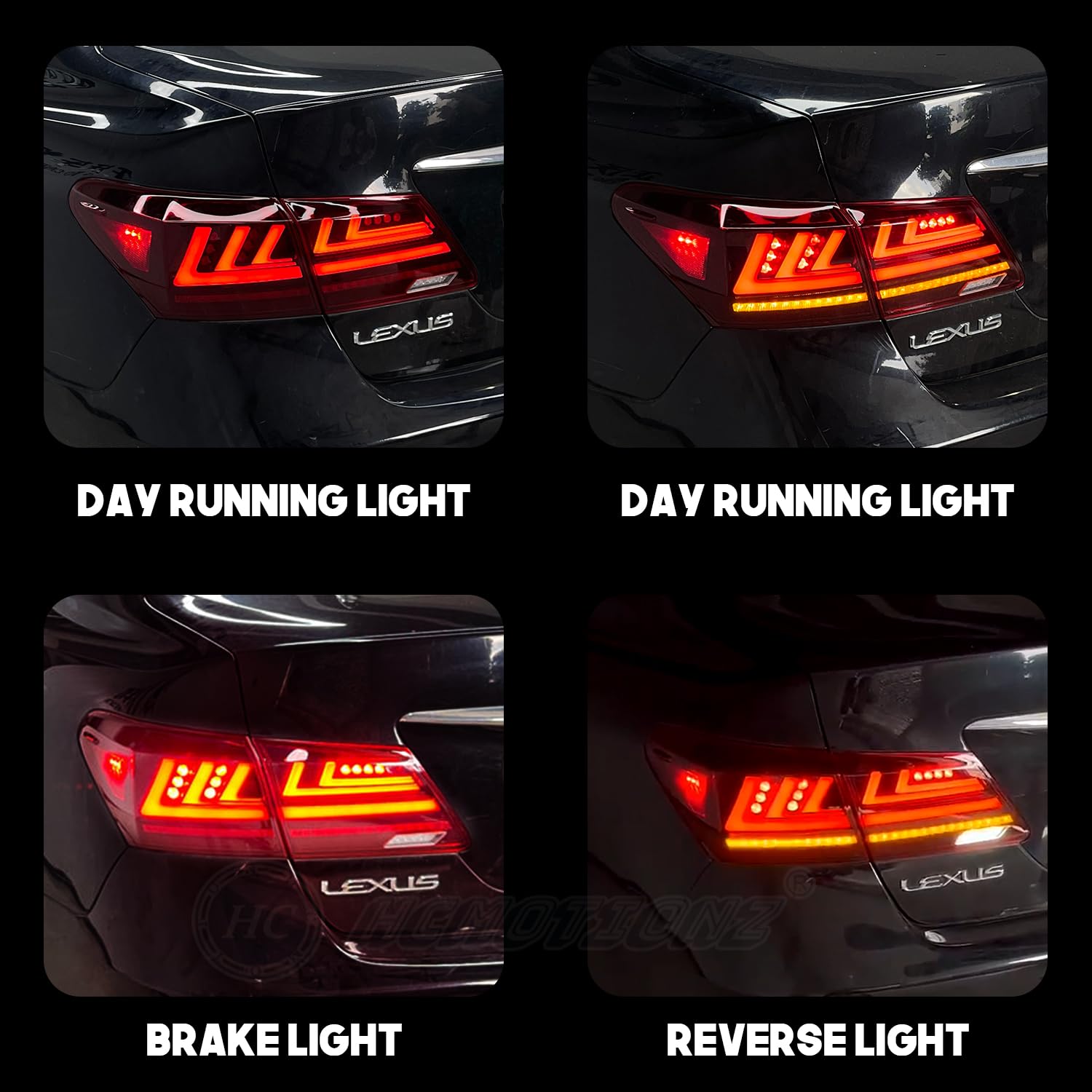 Amazon.com: HCMOTIONZ HCmotion Tail Lights For Lexus ES350 ES240
