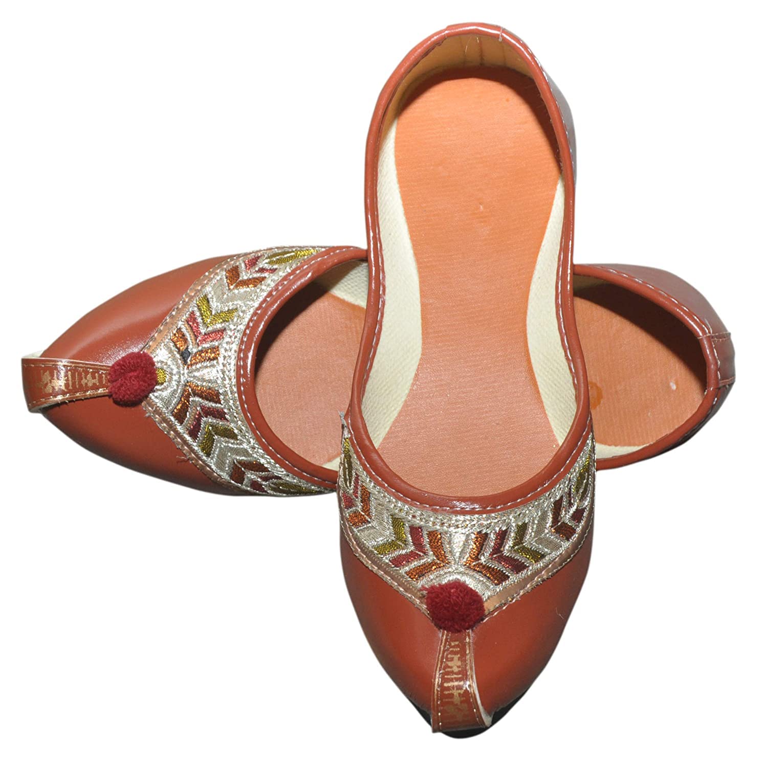 NIHARIKA Women Bellies & Ballerinas and Punjabi COLORFULWOMEN JUTTIES & MOJARIES (Brown, Numeric_4_Point_5) (B0CB6KXVQY) Amazon Price History, Amazon Price Tracker