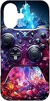 Vista 32 de Funda para iPhone 16 Video Game Controller Gamer para niños, adolescentes y hombres amantes