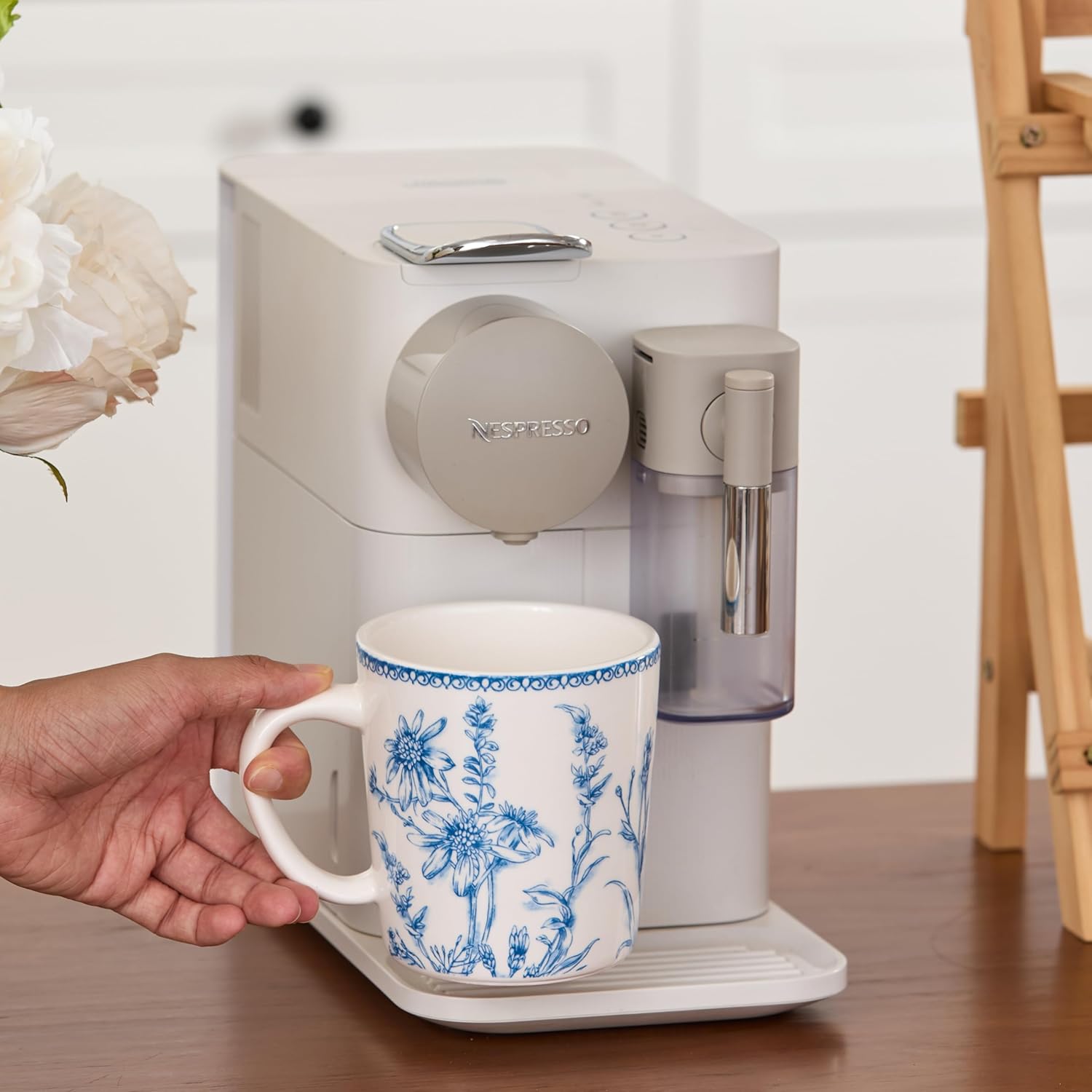 Bico Blue Garden Toile De Jouy Ceramic Sugar and Creamer with Mugs Set, Afternoon Tea Set, Microwave & Dishwasher Safe