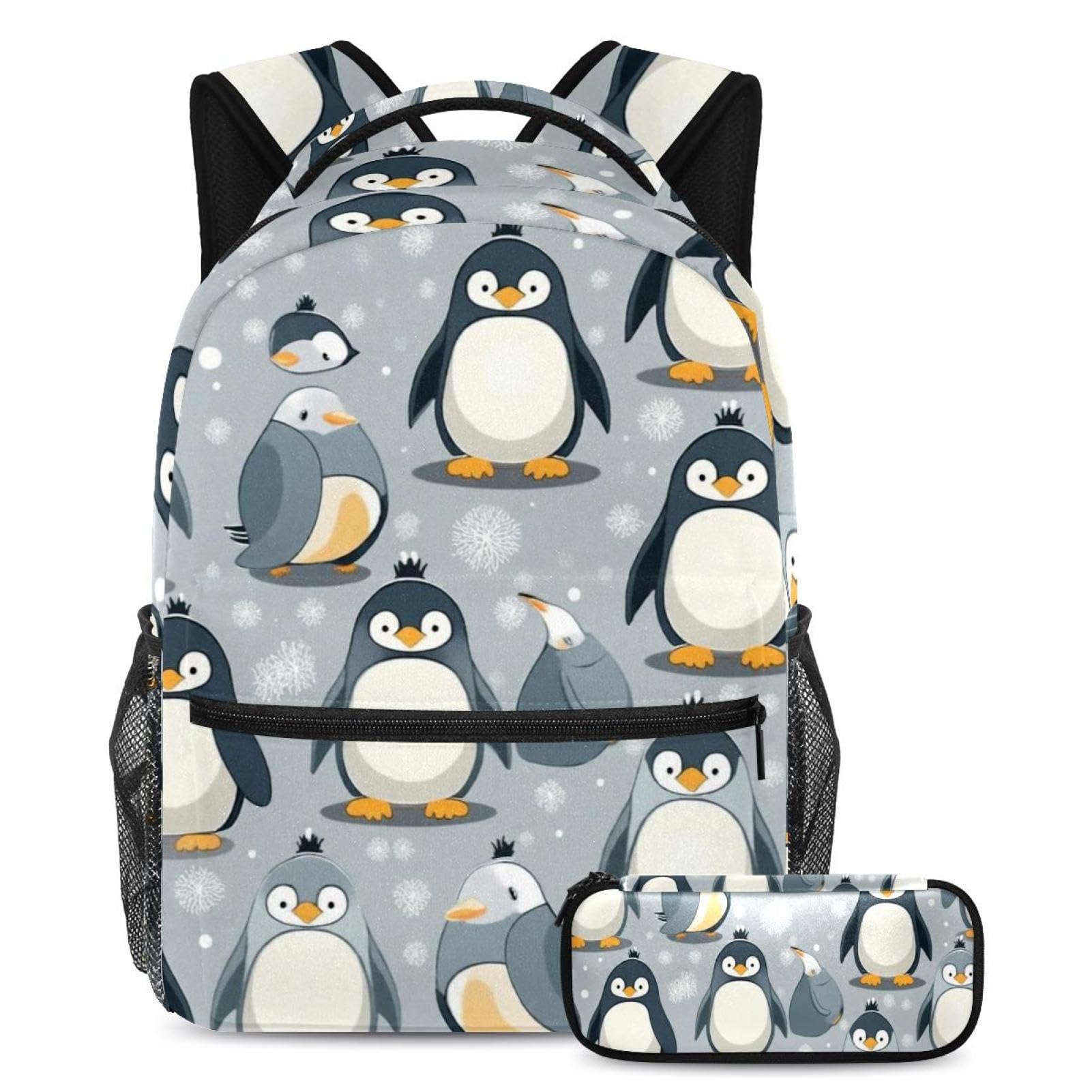 Cartable pingouin avec trousse pour élèves CP et primaire