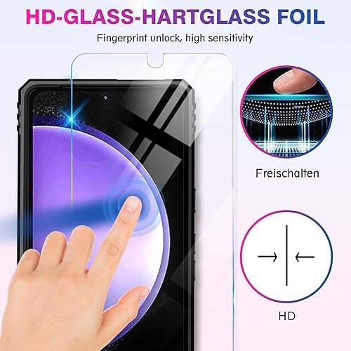 Miniatura 6 de Funda para Samsung Galaxy S23 FE con protector de pantalla, grado militar, resistente, a prueba de golpes, resistente, Galaxy S23 FE 5G, funda