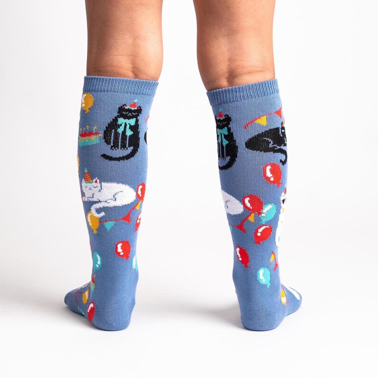 Sock It To Me, Little Girls A Purr-fect Day Knee High Socks, One Size - Image 3