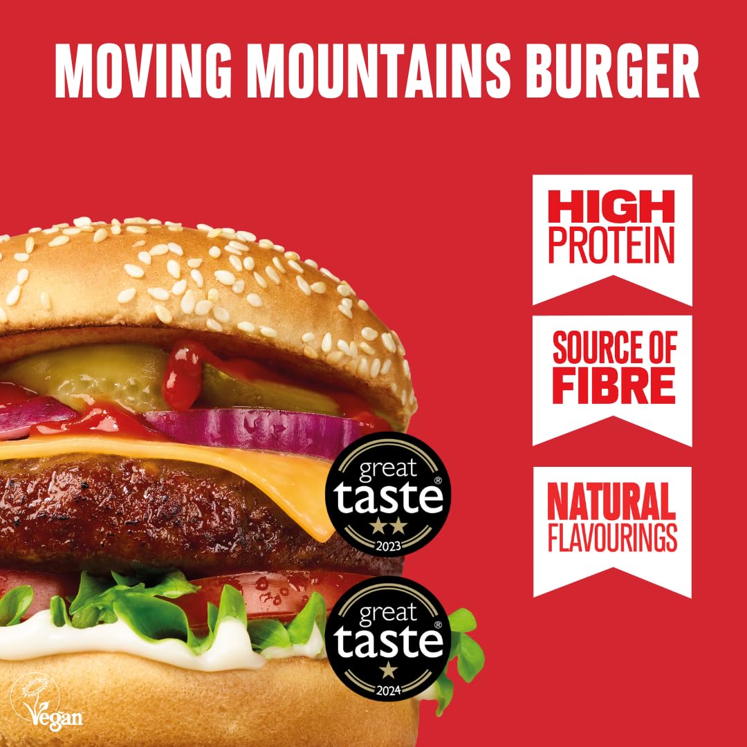 Moving Mountains Plant-Based Burger, 2 x 113.5 g (Frozen) : Amazon.co.uk:  Grocery