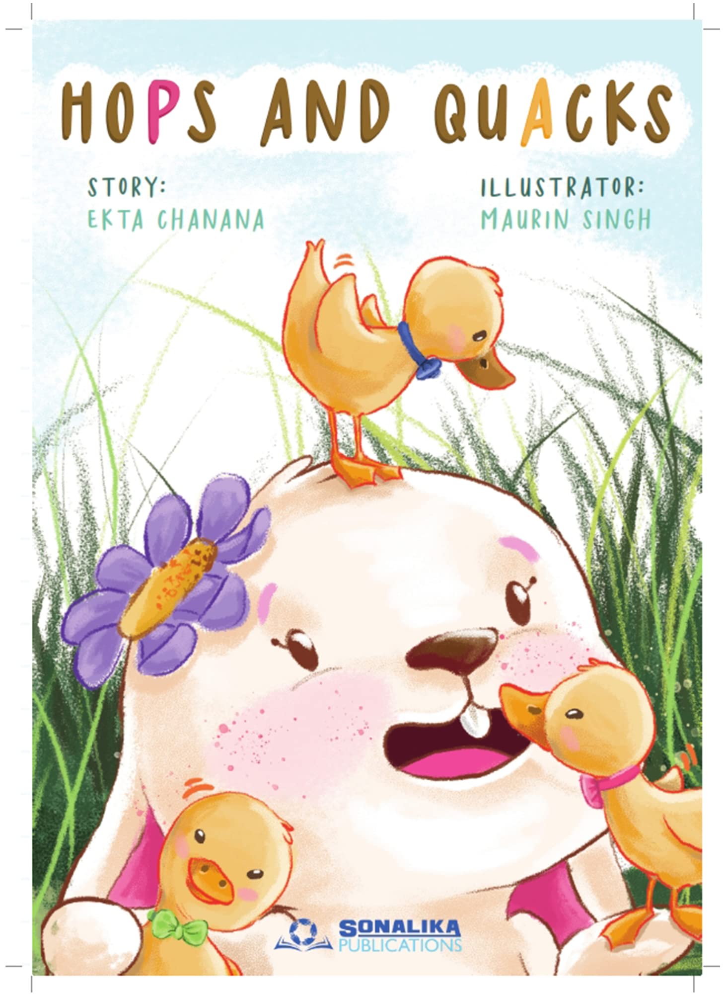 Hops and Quacks | Moral Story Book for Kids in English | Book for 3-9 Year Old Children | Sonalika Publications