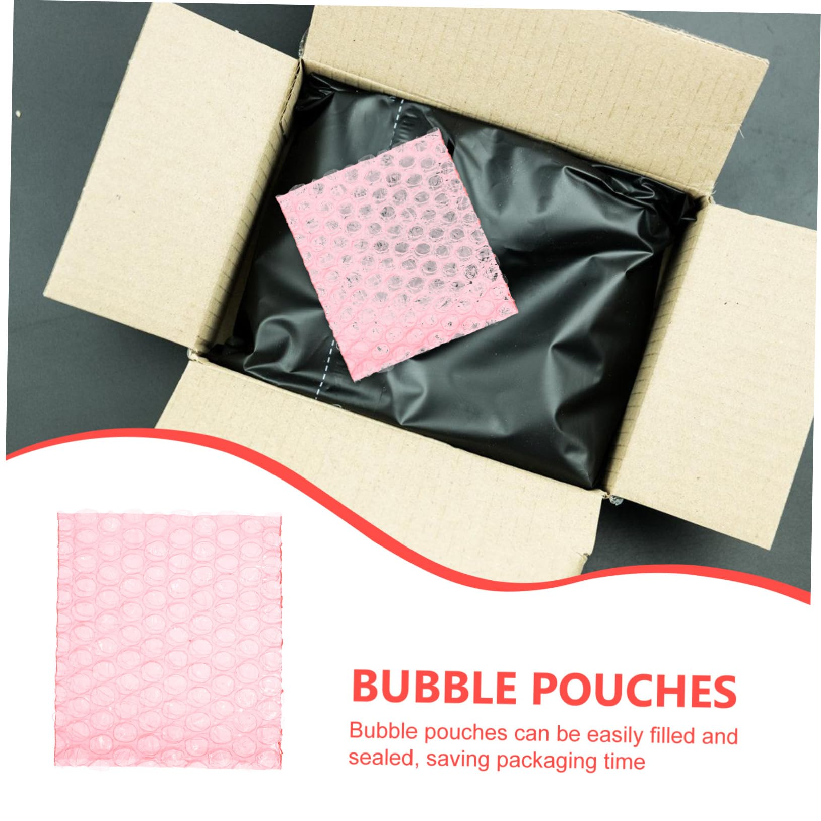 PLAFOPE 100 Piezas Bolsa de burbujas antiestática sobres acolchados kraft A prueba de choques bolsas de envío bolsa de burbujas para almacenamiento bolsa de burbujas para pequeñas empresas