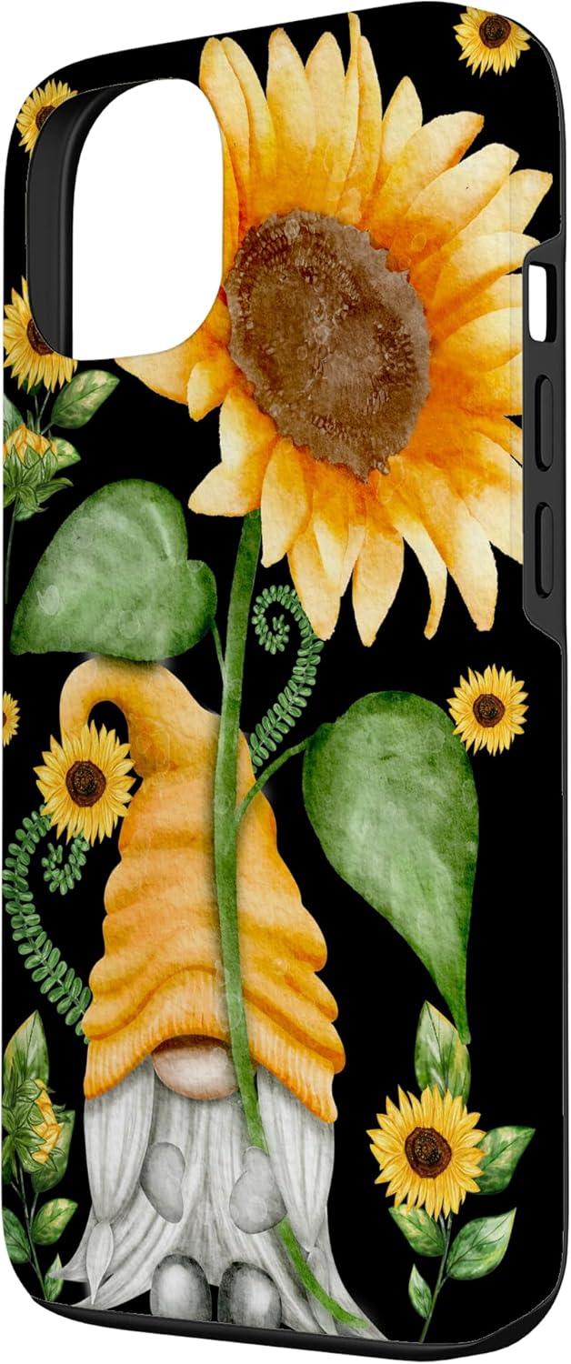 Unique Sunflower Gnomie For Spring And Summer Mom Cute Gnome Case for iPhone 13