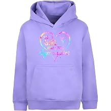 Fringoo Gymnastic Hoodie for Kids Cotton Rich Soft Hooded Sweatshirt for Girls Pullover Jumper with Kangaroo Pocket Age 5-13