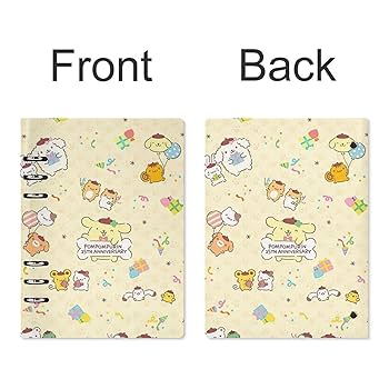 【新品未使用】ポムポムプリン システムバインダー　6穴　レトロ Amazon.co.jp: ポムポムプリン ルーズリーフ 手帳 システム手帳