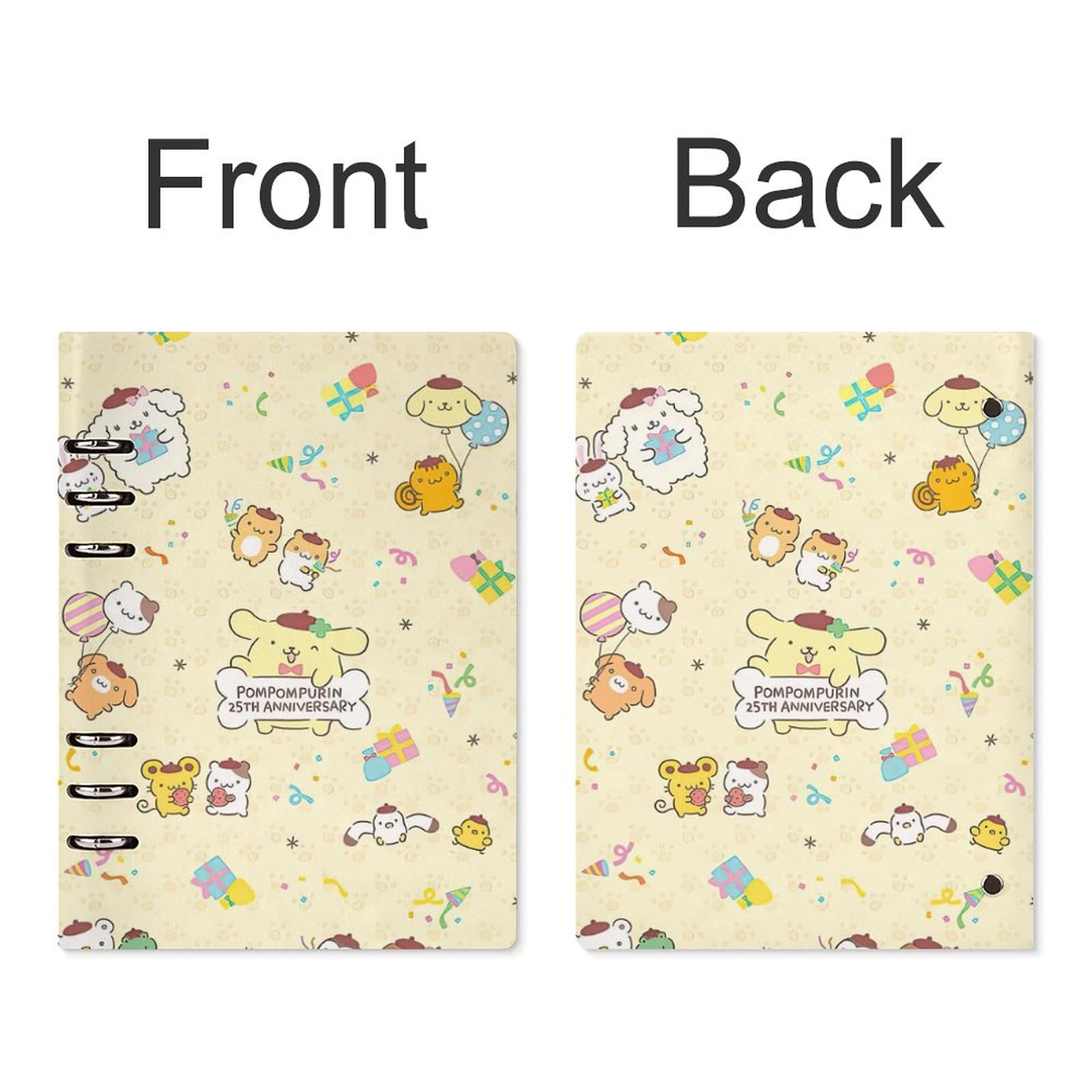 Amazon.co.jp: ポムポムプリン ルーズリーフ 手帳 システム手帳 6穴