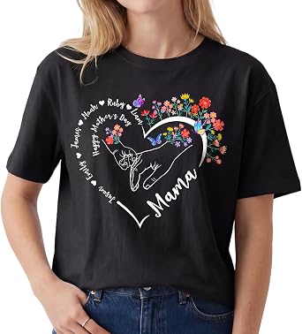 Easycosy Personalized Shirt Gifts for Fathers Day, Custom Dad T-Shirt for Papa/Grandpa/Husband/Men from Daughter/Kids/Son