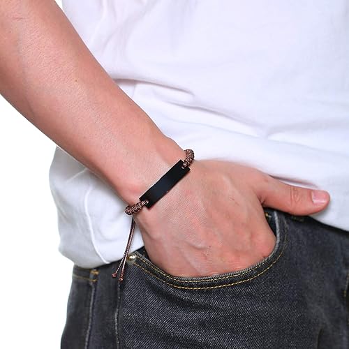 Miniatura 8 de VNOX Pulsera de identificación de alerta médica de emergencia con grabado personalizado gratuito para mujeres, hombres y niños, 4-9 pulgadas