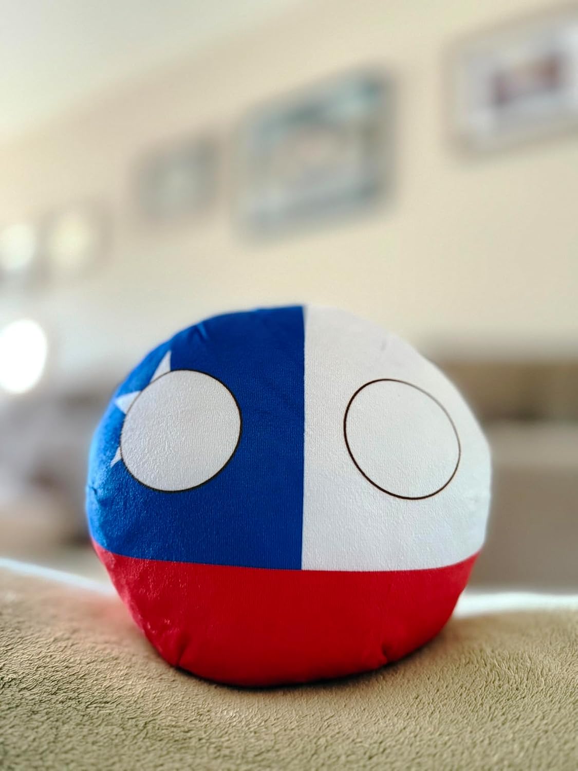 8-Inch Countryball Plushie – Chile Collectible Soft Stuffed Ball Gift for Fans & Plush Collectors (32.Chile) image 4