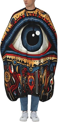 Evil eyes magic talisman red Barber Cape for Men Professional Hairdressing Cutting Salon Cape Hair Styling Cape