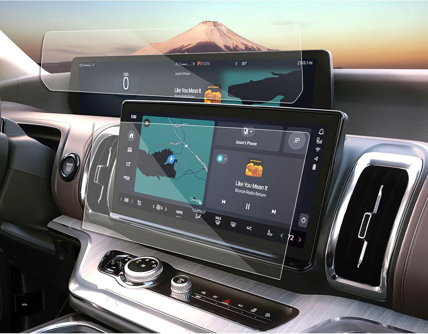 SXCY 4PCS for 2025 2026 Ford Expedition Screen Protector [GPS+Dash] for 2025 2026 Ford Expedition Accessories 2025 2026 Expedition Touch Display Screen Protector[4H Nano]