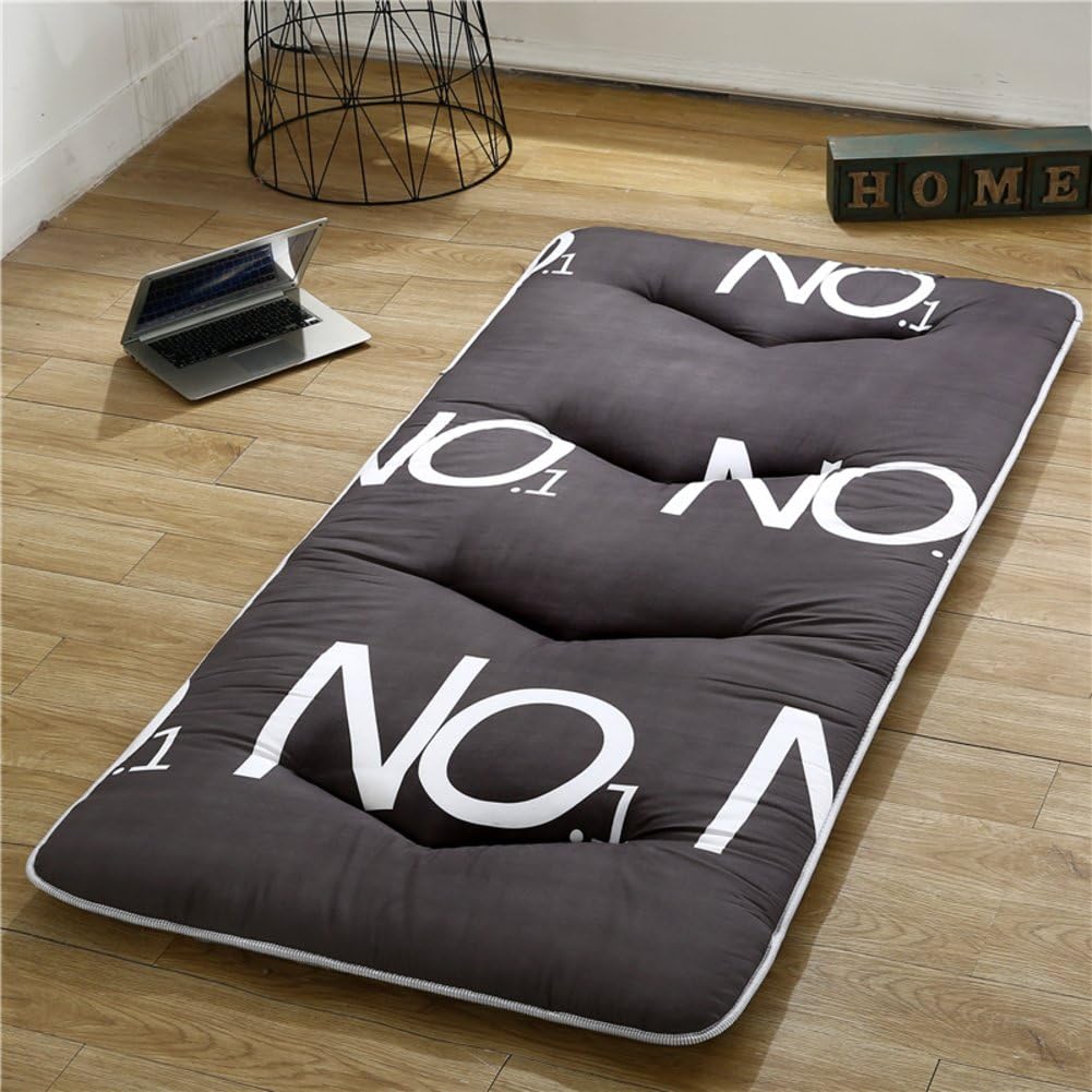 HAOLY Japanese thicken futon tatami cushion mattress,Floor mat,Cushion mattress pad,Non-slip sleeping pillow foldable bed mattress-F 90x200cm(35x79inch)