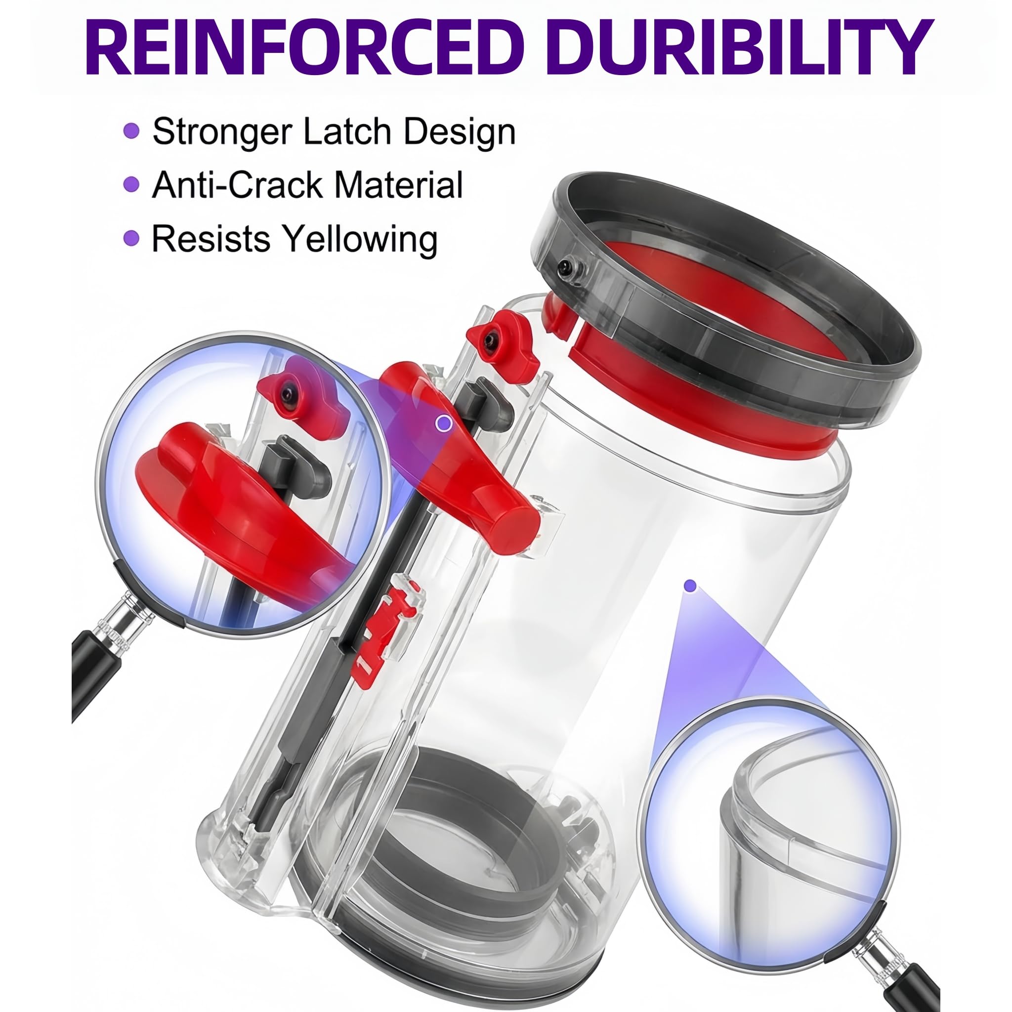 Dyson V11 V15 Dust Bin Replacement - Restore Suction -5