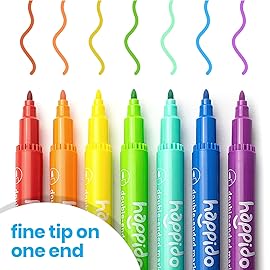 International Arrivals Double Sided Marker Sets for Kids Happido, Set of 36 Water Based Non Toxic Markers with Case, Great School Supplies, Art and Stationery Set, Stocking Stuffers for Kids