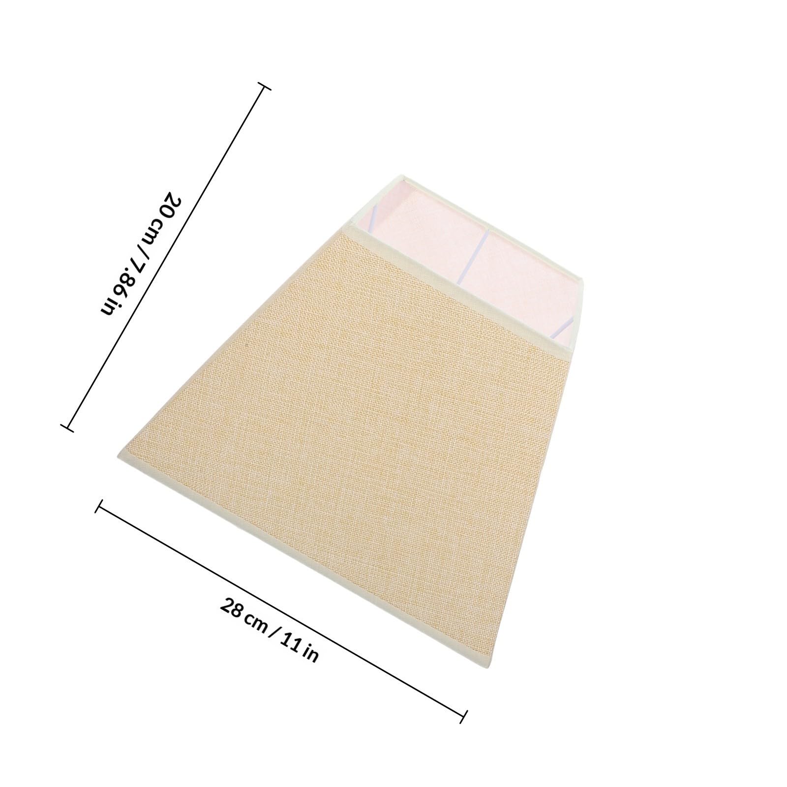 Homoyoyo Pantalla Durabilidad y Fuerte Estabilidad Lámpara Tela de Lino para Cuadrada u Lámpara de Mesa Adecuado para Dormitorio Hotel